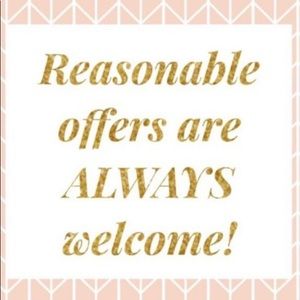 Offers are always welcome!!